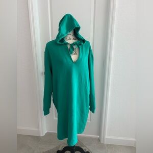 Universal Thread Green Hooded Swim Coverup